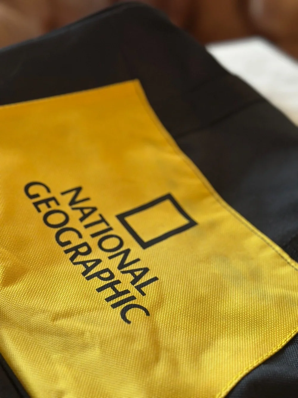 National Geographic · Mini Duffle Bag (yellow/black) 13.75